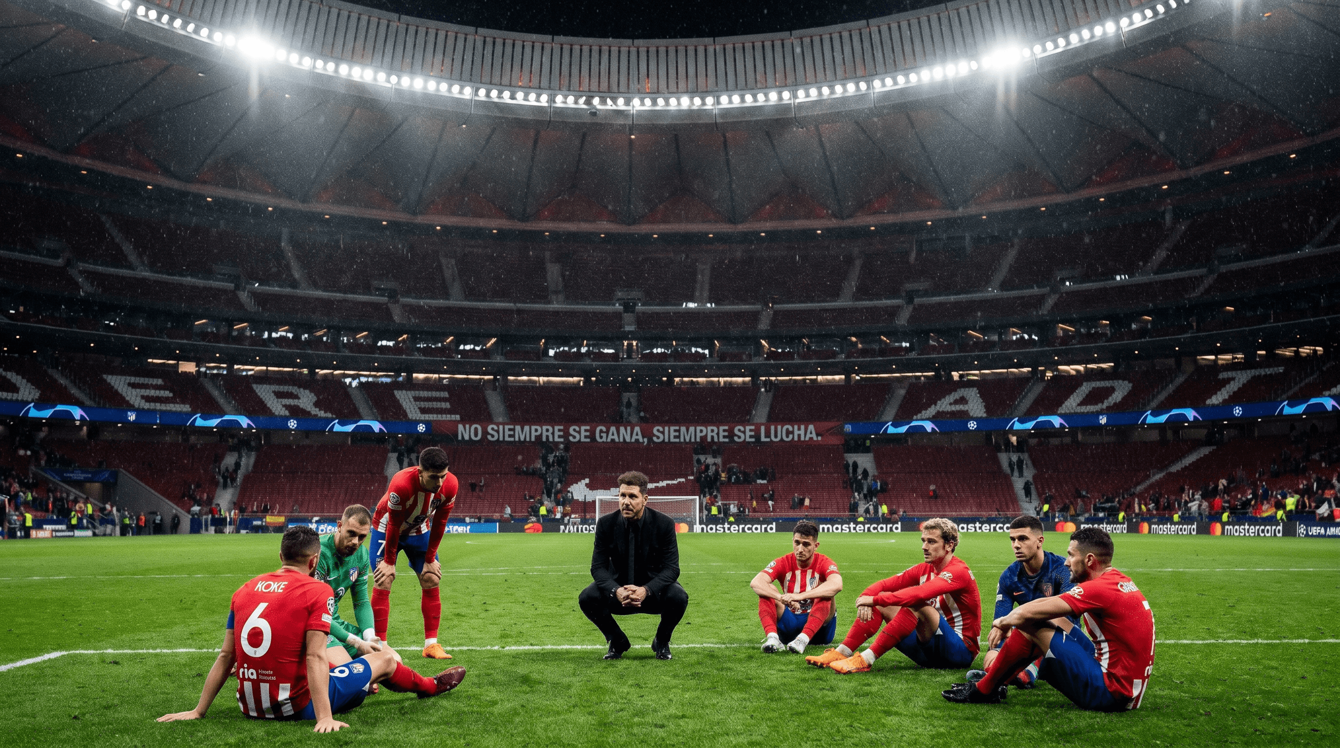 Atlético Madrid en el Estadio Metropolitano durante el último partido de la temporada 2026