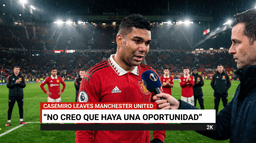 Casemiro confirma su salida del Manchester United: "No creo que haya una oportunidad"